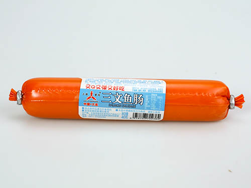 Salmon sausage (red package)